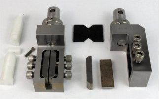 Depth analytical material V-notch track shear test method