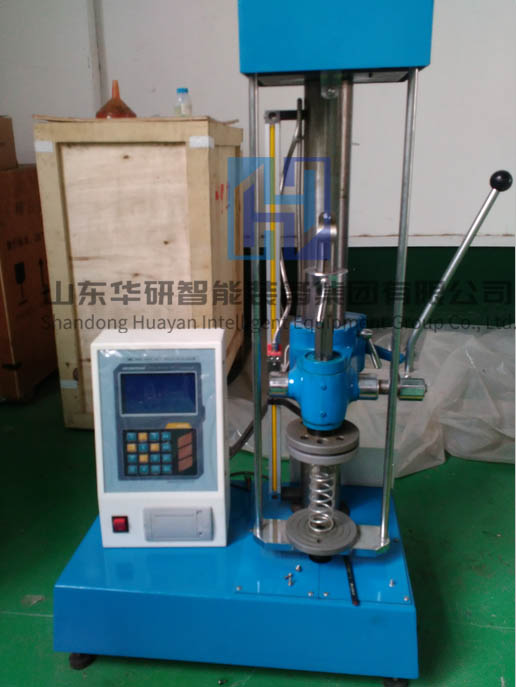 Small manual spring tension and compression testing machine