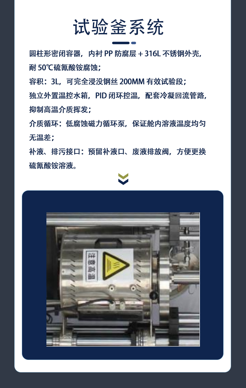 Steel wire stress corrosion testing machine