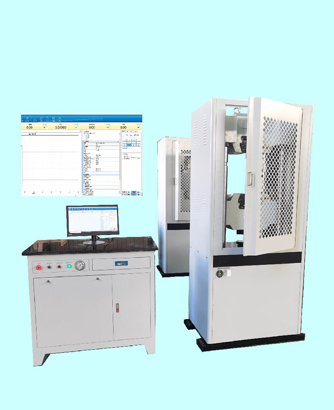 Steel strand tensile testing machine